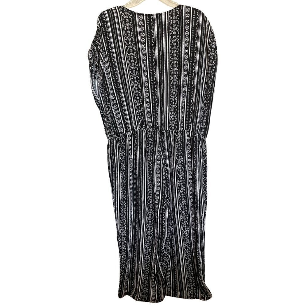 Falls Creek Black and White Jumpsuit Size 2X - Picture 2 of 5
